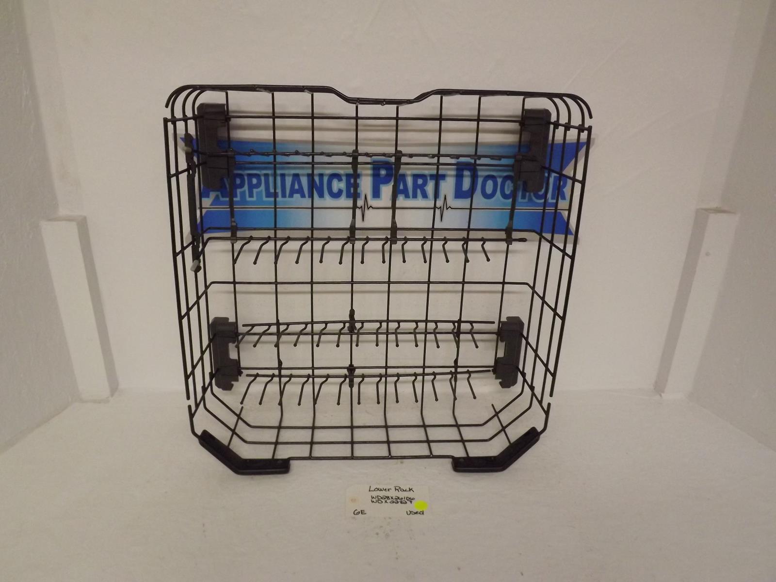 GE Dishwasher WD28X26106 WD28X22827 Lower Rack Used GE Dishwasher WD28X26106 WD28X22827 Lower Rack Used